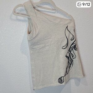 Lululemon Athletica 1 shoulder tank size 8 RARE mermaid print